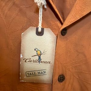 Carribbean brand mens 3XLT short sleeve dress